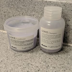 Davines Love shampoo & conditioner sample set